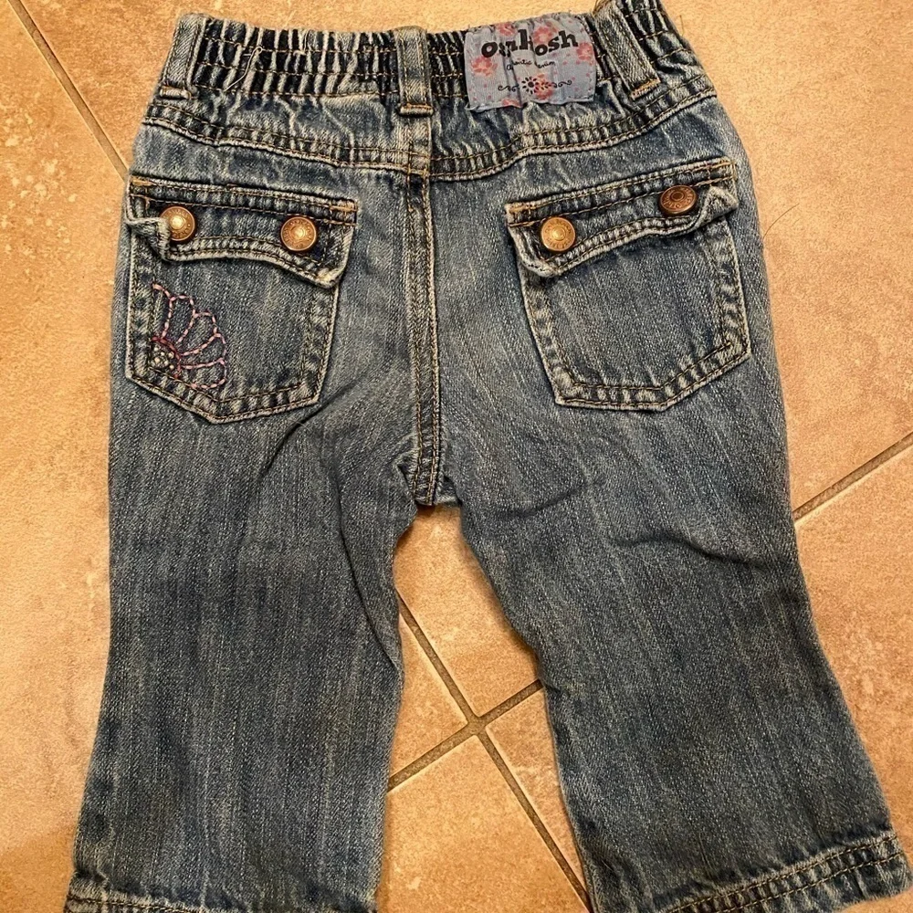 Oshkosh Girls 12M Jeans denim elastic back